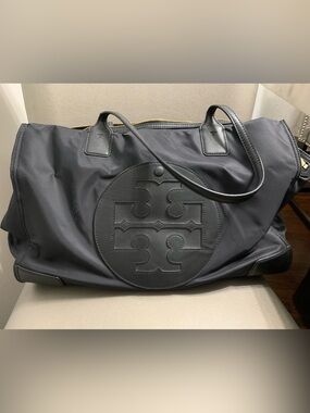 Tory Burch Black Nylon Diaper Bag Tote